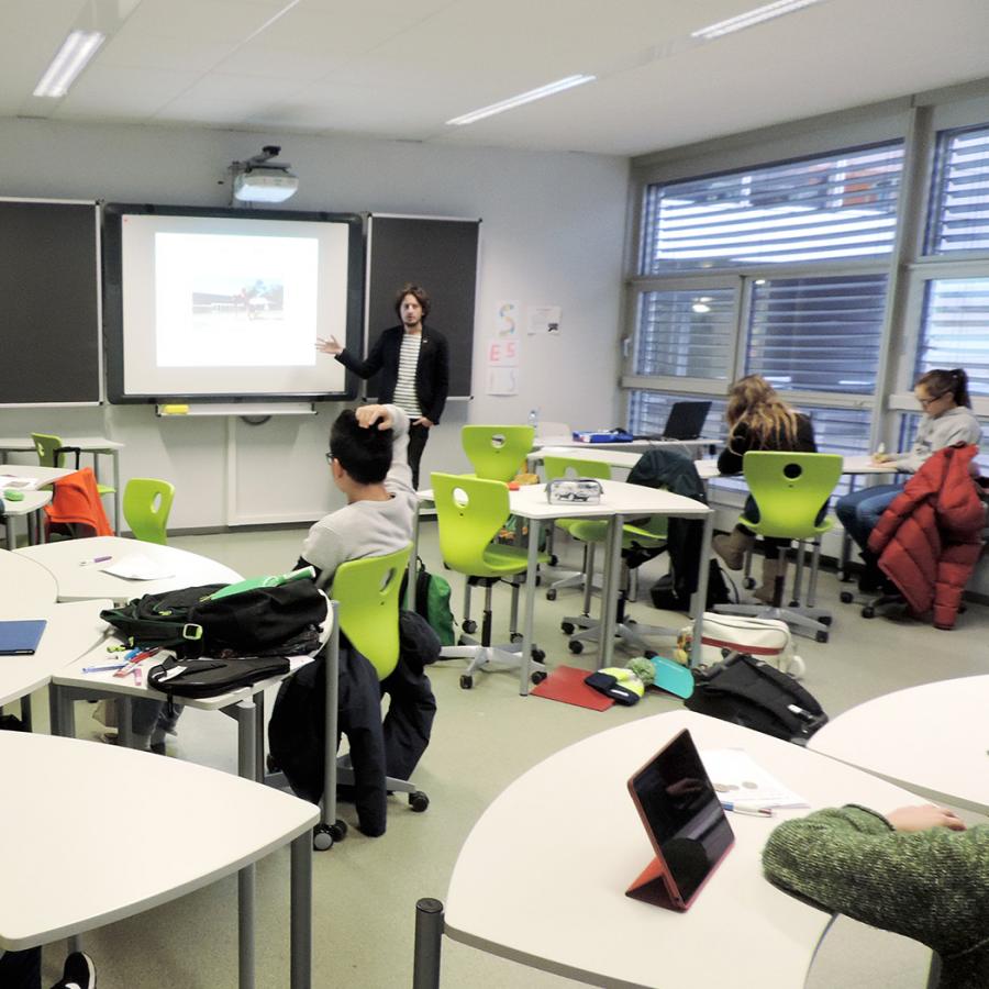 En classe Ecole Moser Genève
