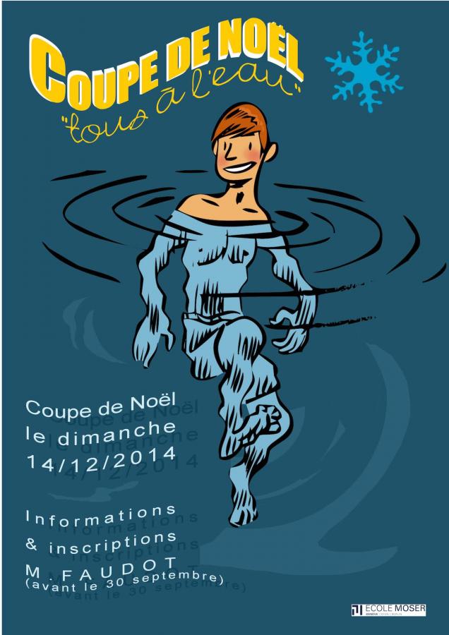 Ecole Moser – affiche coupe de Noël